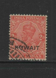 KUWAIT #23  1929  2a   KING GEORGE VI OVERPRINT   F-VF  USED  c