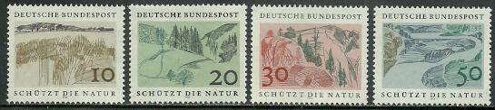 Germany #1000-3 MNH Set, Nature Protection