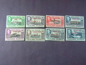 FALKLAND ISLANDS/GRAHAM LAND # 2L1--2L8 -MINT/HINGED--COMPLETE SET--KGVI--1944