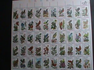 ​UNITED STATES-1982 SC#2002- 50 STATE BIRDS AND FLOWERS MNH FULL SHEET VF