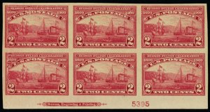 373, Mint VF NH 2¢ Plate Block of Six Stamps CV $375 * Stuart Katz