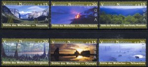 340a-f United Nations Vienna 2003 World Heritage Booklet Singles MNH