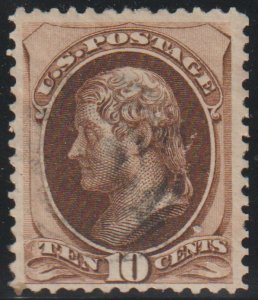 # 161 SCV $85.00 XF used with cork cancel, 10c with Secret Mark, Very well ce...