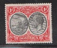 DOMINICA - Scott # 67 Mint Hinged - King George V