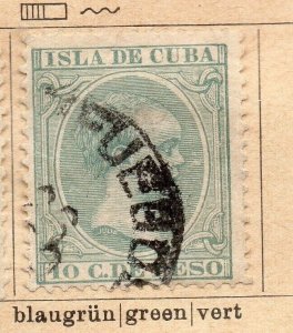 Spanish Colonies Caribbean 1896-97 Early Issue Fine Used 10c. NW-238499