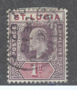 St. Lucia, Scott #44, Used