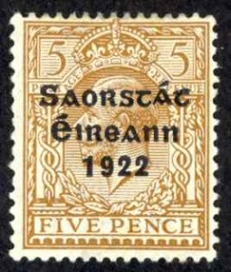 Ireland Sc# 51 MH 1922-1923 5p Overprint