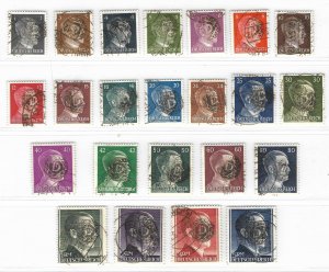 Germany 1945 Local Issue - Lobau Mi 3-25A F VF Used - Complete Set of 23