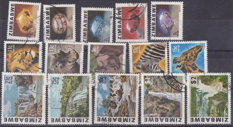 SC414-28 Zimbabwe 1980 Definitive set VFU