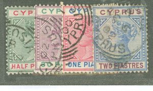 Cyprus #28-31 Used Single