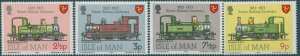 Isle of Man 1973 SG35-38 Steam Railway set MNH