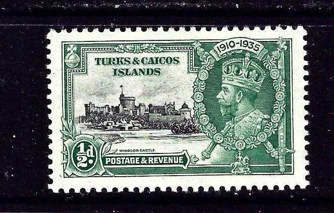 Turks and Caicos 71 MNH 1935 from KGV Sikver Jubilee