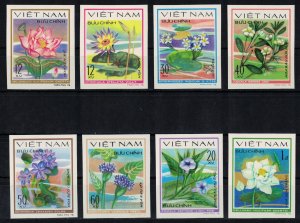 VIETNAM 1980 - Water flowers / complete set MNH