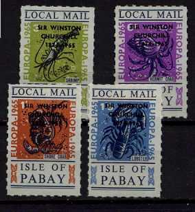 Pabay isle 4 MNH values Sealife/Churchill/Europa