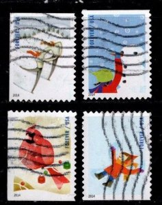 #4937 - 4940 Winter Fun set/4 (Off Paper)- Used