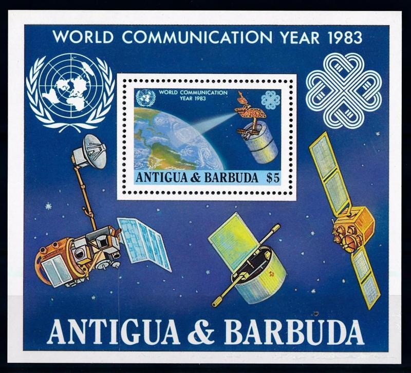 [66119] Antigua & Barbuda 1983 Space Travel Weltraum Satellite Sheet MNH