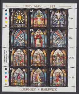 Guernsey 525 Christmas Souvenir Sheet MNH VF