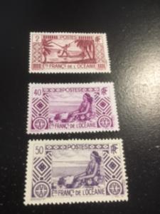 French Polynesia sc 81,92,95 MH