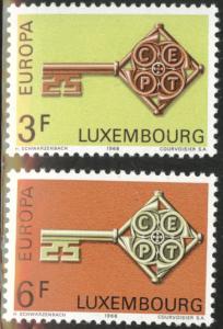 Luxembourg Scott 466-467 MNH** 1968 Europa set