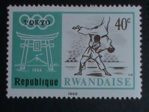 RWANDA STAMP-1964- SUMMER OLYMPIC GAMES TOYKO'64 STAMP SET VERY FINE