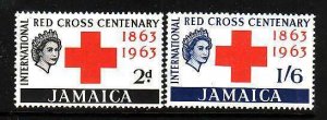 Jamaica-Sc#203-4- id7-unused VLH Omnibus set-Red Cross-1963-