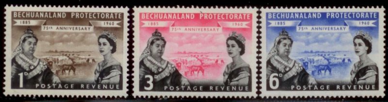 Bechuanaland 1960 SC# 155,157,160 MNH E90