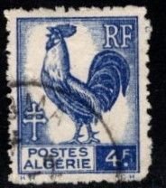 Algeria - #184 Gailic Cock  - Used