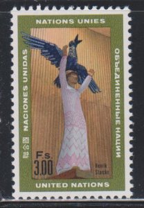 United Nations - Geneva, 3fr Statue (SC# 13) MNH