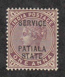 India (Patiala) Official India Ovpt (00)(Scott #O9) MLH