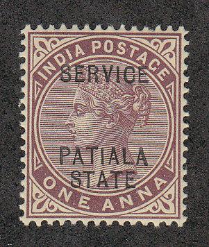 India (Patiala) Official India Ovpt (00)(Scott #O9) MLH