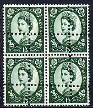 Great Britain 1952-67 Wilding 1s3d mounted mint block of ...