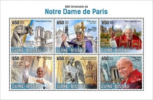 2024/02- GUINEA BISSAU- NOTRE DAME 860TH             6V    MNH **