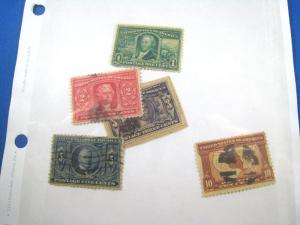 UNITED STATES - SCOTT #323-327 - USED COMPLETE SET