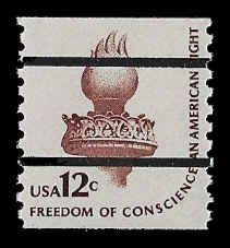 PCBstamps   US #1816a (=)12c Torch, coil, 1981, MNH, (4)