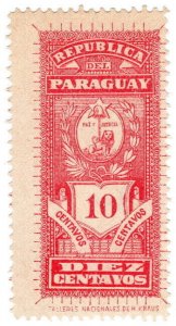 (I.B) Paraguay Revenue : Stamp Duty 10c