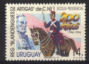 Uruguay Stamp 1997 -  Multicolored Jose Gervasio Artigas Soldiers and Knights