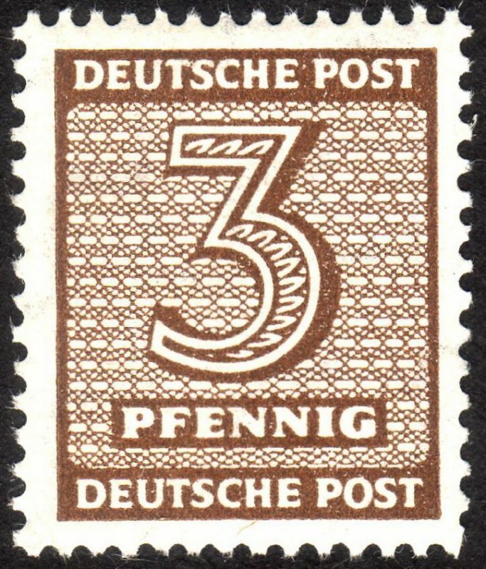 1945, Germany West Saxony 3pfg, MNH, Mi 126