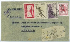 aa2992 - ARGENTINA - POSTAL HISTORY - Registered  COVER to SWITZERLAND 1944