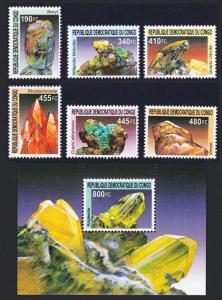 DR Congo Minerals 6v+MS SC#1631-36