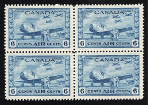 Mint Scott #C7*/** Canadian 1938 Block of Four Airmail Stamps