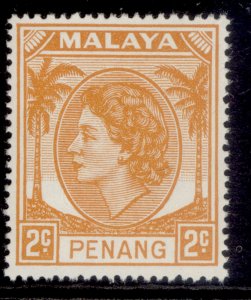 MALAYSIA - Penang QEII SG29, 2c yellow-orange, NH MINT.