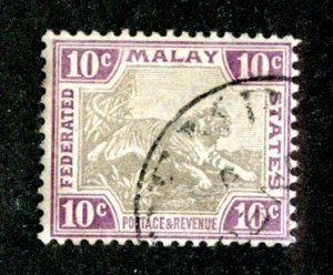 434 BCX Malaya 1901 Scott# 23a  used