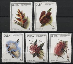 CUBA, FLOWERS, MNH SET 1993