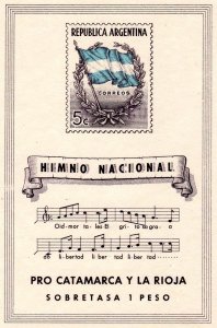 Argentina 1944 Music/Flag/National Anthem S/S MNH Sc# B10