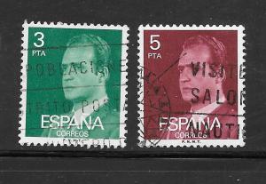 SPAIN #1976 & 1978 Used Single