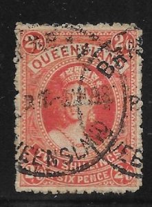 Queensland 80 2sh6d Victoria single Used