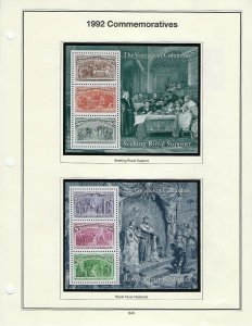 1992 2624-2629 VOYAGES OF COLUMBUS SET OF SOUVENIR SHEETS - SCV $62.50 - W43