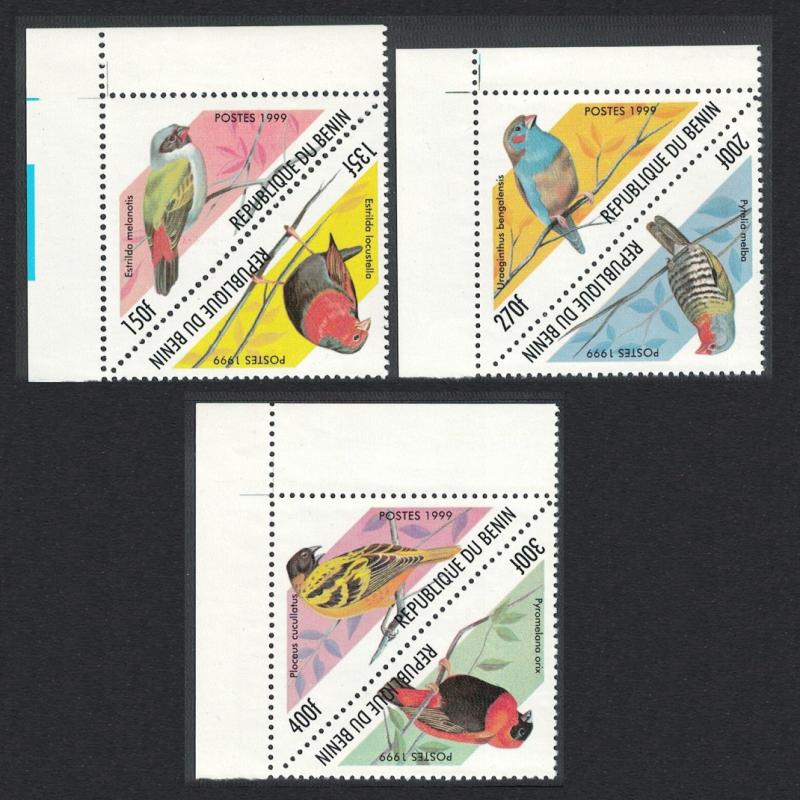 Benin Birds 6v Corners with margins SG#1868/73c