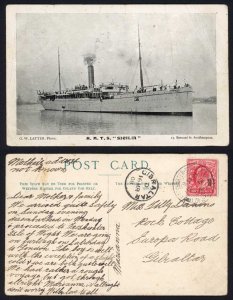 KEVII Postcard to Gibraltar