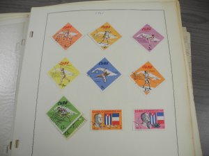 CUBA, 100s & 100s of Stamps mostly hinged on Scott pages